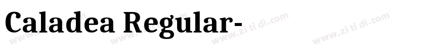 Caladea Regular字体转换